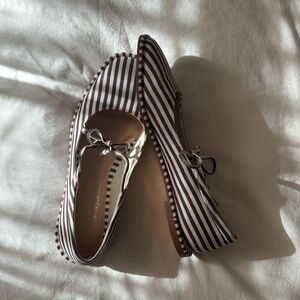 Striped Ballet Flats